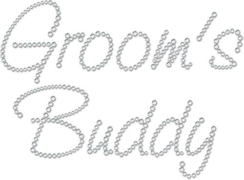 Diamante Diamante Diamonte Diamante Diamonte Hotfix Wedding Transfer Rhinestone iron on Motif "Groom's B...