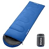 Ligero y portátil - del saco abierto: 220 x 75 cm. Comprimido dentro de la bolsa de almacenaje: 17 x 35 cm. Peso: 1 Kg. Saco de dormir muy ligero y fácil de llevar.Relleno 100% poliéster de 200g/m2 muy confortable.