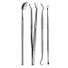 Produktbild sumaju Dental Hygiene Kit – Zahnstein und Plaque Entferner Set – Set von 4 silber