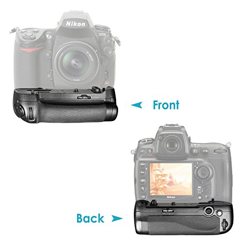 Neewer D  clencheur Int  gr  e Batterie Grip Vertical Remplacement MB-D17 avec 2 Pi  ces 1900mAh EN-EL15 Batterie de Remplacement et 1 Pi  ce USB Chargeur de Batterie pour Nikon D500 Cam  ra