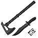 Produktbild *3er Set* großes Multifunktions Downrange Tomahawk M-48 AXT Beil Messer Cutter Camping + 31cm Black Drop-Point Bowie - Jagd - Angel - Outdoor - Survival - Fahrten - Trecking + 12in1 Survival-Card