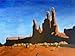 Produktbild Monument Valley (USA Südwesten), Acrylfarbe auf Leinwandstruktur, Gemälde, Malerei