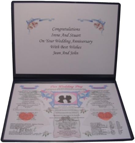 COUNTERCRAFT GIFTS PERSONALISED WEDDING DAY 45TH SAPPHIRE Married 1979