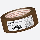 klebeband bedrucken ab 10 rollen Lösungsmittelfrei Nopi Universal Packband, braun, 66m:38mm
