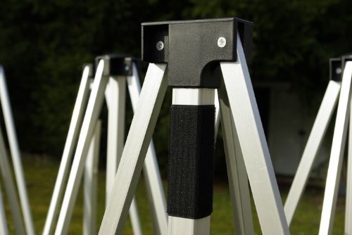 Falt Pavillon 3x9m grün Faltpavillon Seitenteile wasserdichtes Dach - 4