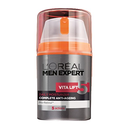 L'Oréal Men Vita Lift 5 Anti Age Total, Feuchtigkeitspflege Männer, Anti Aging Creme, 1er Pack (1 x 50 ml)
