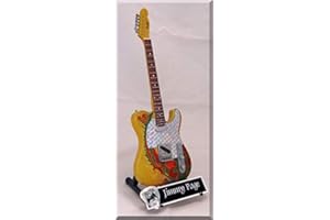 ARTSTUDIO35 JIMMY PAGE Guitare Miniature Led Zeppelin Telecaster Dragon avec médiator