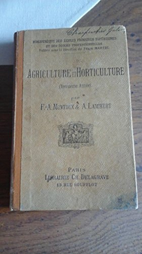 Agriculture et horticulture 3e année gratuit Agriculture et horticulture 3e année gratuit