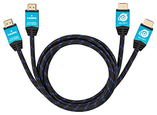 Ultra HDTV Premium 4K HDMI Kabel 2x 2m / HDMI 2.0b, 4K bei vollen 60Hz (keine Ruckler), HDR, 3D