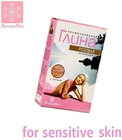 PINK CLAY 100g. MedikoMED COSMETIC (face, body and hair MASK) THE BEST price on Amazon!!
