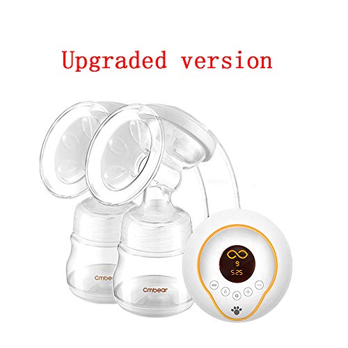 Preisvergleich Produktbild HKANG Elektrische Brustpumpe Bilateral Aufladbare Tragbare Silikon-Brustmilchpumpe,Upgradedversion