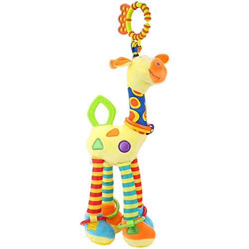 Baby Toys Catoon Deer Animal Model Hand Bell Ring Rattle for Kids