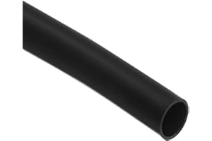 QUARKZMAN Tubo de PVC Negro para Arnés de Cables, 4mm de Diámetro Interno, 10 Pies de Manga para Revestimiento y Protección