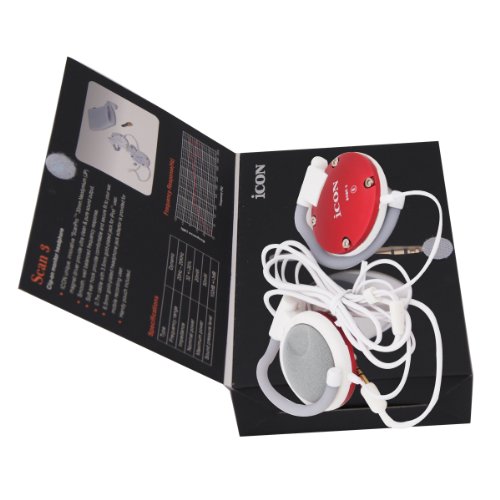 iCON-Scan-3-Clip-On-Headphones-Red