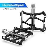 mountainbike leicht 26 zoll ▶【Hochfeste Lagerdichtung】Die Pedale nehmen abgedichtete und selbstschmierende Lager an, um den Eintritt von Staub zu verhindern und behindern nicht die Rotation und verlängern die Lebensdauer.