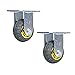 Produktbild Casters 2stück Schwerlastrollen Gummi Rollen 6" Möbelrollen 4" 5" 8"Richtungsrad für Möbel,Schränke,Pritsche,Transportwagen mit Schrauben