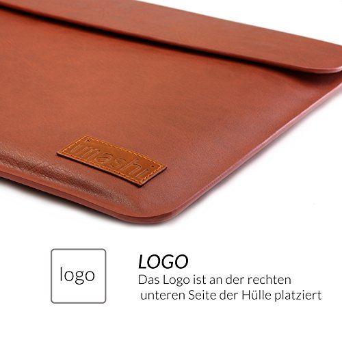 Urcover® ULTRA SLIM 13,3 Zoll Mac-Book Pro Retina Hülle Sleeve Premium Tasche für 13,3 Zoll / 33,8 cm Laptop Notebook Macbook, iPad Air, Galaxy Tab | Braun - 5
