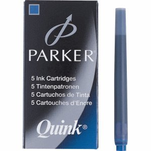 Preisvergleich Produktbild Parker Tintenpatronen Quink Z44 / S0116210 königsblau Inh.5