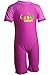 H2O Crocodile Sunsafe UPF40+ Girls and Babies All In One Piece Suit - Pink - 12/18 Months