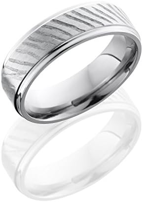 Titanium, Textured Edged Wedding Band (sz T)