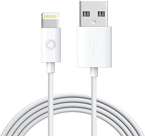 noubco Lightning to USB Cable, PwrSync+ The World Most Durable Cable - Reinforced - Apple MFi Certified - for iPhone X 10 8 7 6s 6 Plus 5SE 5c, iPad, iPod - 3.3 ft - White (3 Pack)