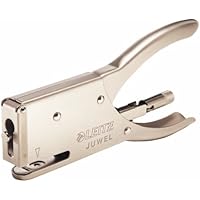 Leitz Juwel Heftzange, Für 12 Blatt, Ergonomisches Design aus Metall, Hinterlademechanik, Für Juwel Heftklammern 4 mm…