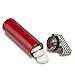 Produktbild Cielo Royal Collection - The Sleek Slender RED & STAINLESS STEEL, Keychain Pill Fob Holder Pill Fob-Halter/Necklace (Cap With Ring) - Fully Waterproof - Made in USA