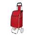 Produktbild STC Einkaufswagen Warenkorb Warenkorb Kleine Pull Carts Faltbare Trolley Car Kleine Trailer Home Bequem (Farbe : Rot, größe : B)