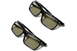 N-K 3D Glasses (Pack of 2) - Black, Cotton/Polyester, Solid Pattern - For LG 3D TV, Movie Theater TV, Can Be Worn Over Glasses