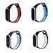Produktbild XIHAMA Uhrenarmband für Xiaomi Mi Band 3 / Mi band 4, 4 Packungen Silikon Ersatzband Fitness Armband Sport Ersatzarmband Bänder