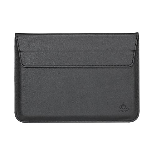 XGUO PU Ledertasche/ Hülle für MacBook Air 13.3 MacBook Pro Retina 13.3 zoll mit Halter Surface Pro 3/4 iPad Pro 12.9 Sleeve Hülle Tasche mit Ständer Erhöhung Schutzhülle(13.3 Zoll, Schwarz) - 9