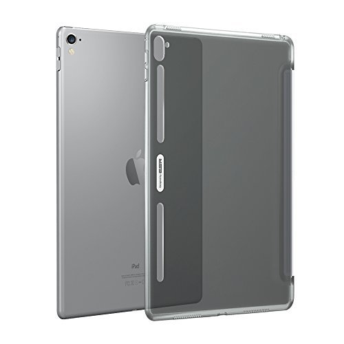 iPad Pro 9.7 Hülle, ESR® Durchscheinend Hintere Abdeckung (Silikon Rahmen + Hart PC Zurück) mit Kühlloch Schutzhülle für iPad Pro 9.7 (Grau) - 8