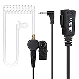 COODIO Motorola TLKR Radio Oreillette 1-Pin Écouteur Casque Microphone [Tube Acoustique] KIT Bodyguard FBI pour Motorola TLKR Talkie Walkie Radio