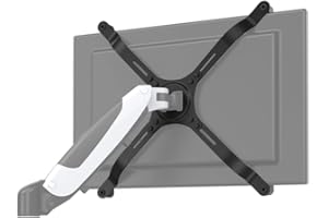 hjh OFFICE Adattatore VESA per monitor da 15-27 pollici senza modello VESA VM-A4 in acciaio, portata fino a 10 kg, 802001