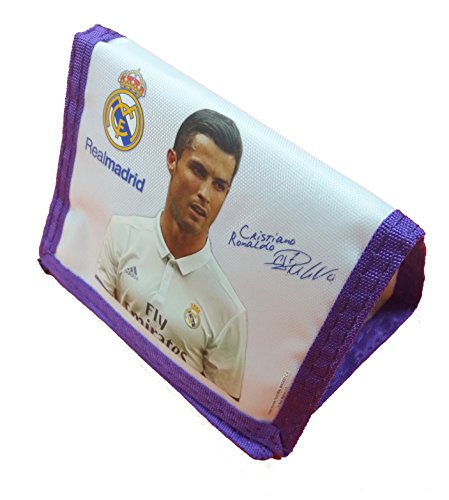 Preisvergleich Produktbild Offiziell lizensierte ORIGINAL FC Real Madrid Christiano Ronald Geldbörse Geldbeutel – lizensierter Real Madrid Fanartikel