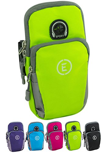 Echelon Line Premium Fitness Armband Handy HÃ¼lle Arm Jogging Tasche Rennen Workout Smartphone Laufen Sportarmband SchlÃ¼ssel Halter fÃ¼r iPhone und Samsung 