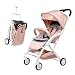 Produktbild HEUFHU888 Trolley - kann sitzen kann flach liegen, Leichter Klapptrolley, ultraleichter, tragbarer Trolley (Farbe : Rosa)