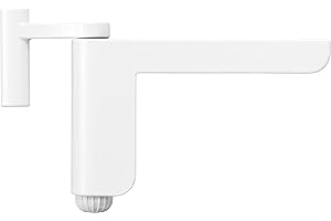 ABUS Türschließer 2603 für leichte Innentüren – geeignet für DIN links und rechts schließende Zimmertüren – ohne Bohren, ohne Schrauben – Weiß