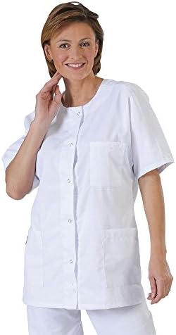 Label Blouse  Women's Lab Coat -  White - UK L