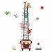 Produktbild GOUZI Cartoon Car Fire Engine-spezifische Hohe - Kinder Zimmer Wand Wand Dekoration 85 * 170 cm Wall Sticker Abnehmbare Wall Sticker für Schlafzimmer Wohnzimmer Hintergrund Wand Bad Studie Friseur