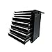 Produktbild FoxHunter Metall Tool Box Chest Cabinet tragbar Aufbewahrung Organizer Garage Rolling Stahl Mechaniker Metall Warenkorb Toolbox schwarz tbm02 NEU