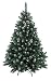 Produktbild RS Trade® 270 cm ca. 2415 Spitzen, Exklusiver künstlicher Weihnachtsbaum mit Metallständer, beschneite Spitzen und Tannenzapfen, HXT 15013
