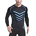 Produktbild Herren Sport Abschlag Sport Laufen Langarm Tops Fitness Schweiß Atmungsaktiv Schnell Trocknend Tight Abschlag O-Neck Bodybuilding Fitness top Felicove
