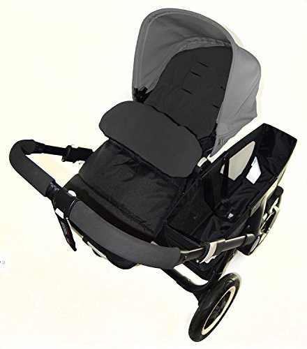Chancelière/Cosy orteils Compatible avec Stokke Crusi Poussette Black Jack