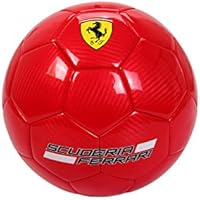Ferrari F665 Balón de fútbol Laminado, Rojo/Negro, Talla única
