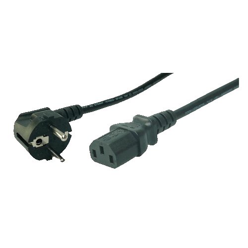 LogiLink CP095 Power Cord, Schuko-C13, schwarz, 3,00m