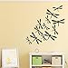 Produktbild yiyiyaya Libelle Wandaufkleber Heimtextilien Dekorative Wandaufkleber Home Decora Wohnzimmer Schlafzimmer DIY Wandkunst Aufkleber Wandbilder schwarz L 43 cm X 43 cm