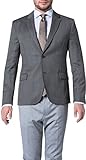 hugo boss mantel damen gebraucht Kragenform: Reverskragen Hugo Herren Sakko Anzugjacke, Größe: 102, Farbe: Grau