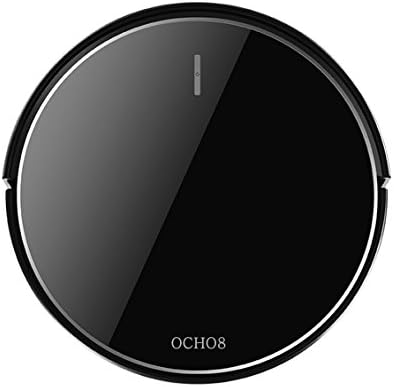 Robot Vacuum Cleaner, OCHO8 Intelligent sweeper, Remote control Touch screen, connected with smartphone, auto recharge, 4 cleaning modes, Anti-dropping, works on hard floor &amp; carpet, wet mopping feature