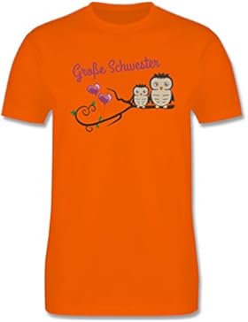 Geschwisterliebe Kind - Große Schwester süße Eulen - Kinder T-Shirt